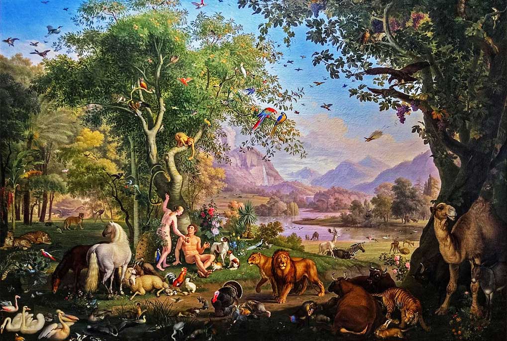 Garden of eden by Jan Brueghel